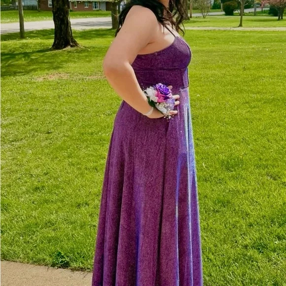 City Studio | Dresses | City Studio Purple Prom Sundress Spaghetti Strap |  Poshmark